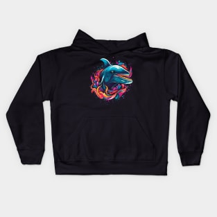 Dolphin Smiling Kids Hoodie